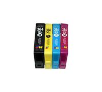 4x Cartouche D'Encre compatible Hp364 Hp - Noir Pour Imprimantes: Hp Photosmart C5370 B8500 Premium C5388 B8558 B8553 B209 C5373 B109 Plus C309 C6350 C6380 B109n C309g C309c C C7380 Deskjet...