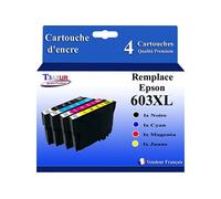 - 4x Cartouches compatibles avec Epson WorkForce WF-2840 DWF, WF-2845 DWF, WF-2850 DWF, WF-2870 DWF