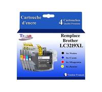 - 4x Cartouches d'encre compatibles avec Brother MFC-J5330DW, MFC-J5330DW XL remplace Brother LC3217, LC3219 XL