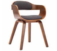 4x Chaise Salle à Manger Bois Cintré Cuir Artificiel Chaises de Cuisine vidaXL