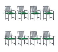Vidaxl Chaises De Jardin Avec Coussins 4 Pcs Gris Bois D'acacia Massif Gris