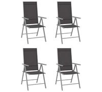 4x Chaises de Jardin Pliables Textilène Fauteuils de Patio Extérieur vidaXL