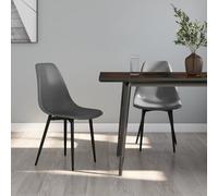 4x Chaises de Salle à Manger Noir PP Sièges Dîner Repas Cuisine Maison vidaXL