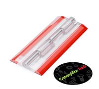 4x Charnières en acrylique - Aucune colle requise, Auto-adhésif. Charnières auto-adhésives. Acrylique transparent en plastique transparent 100mm