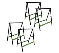 4x Chevalets Pliage Bock Pliable 2er Set Capacité de Charge Utile 200 KG / Paire