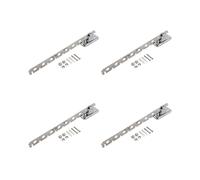 4X Cintre Mural Pliant,avec SystèMe de Suspension pour VêTements avec Support pour Bras Pivotant, Séchoir pour Rangement de Placard (8 Trous)
