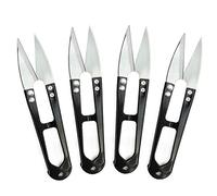 4x Ciseaux couture professionnels en acier inoxydable - Petits ciseaux universels pour couper le fil avec précision, pour le bricolage et pour l'entretien des plantes