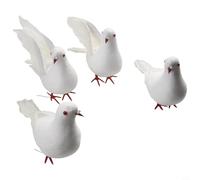 4x Colombes Artificielles Réalistes en pour mousse pour Déco