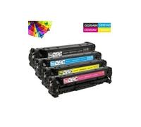 4x Compatible Cartouche Toner CE320A-CE323A pour HP CP1525NW CP1525N Multicolore G