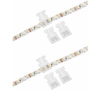 4x Connecteur droit double 2 broches pour ruban LED 12/24V 8mm Label