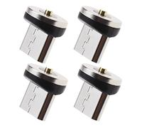 4X Connecteur Magnétique Micro USB Adaptateur Magnétique Micro USB Rotatif Tête d'embouts de Connecteur Magnétique pour Cordon de Câble Charge Magnétique