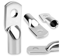 4x Cosses de câble 50mm² M8 sans trou de vue, cosses de câble en cuivre épais non isolées pour bateau, yacht, voiture, camion, installation solaire