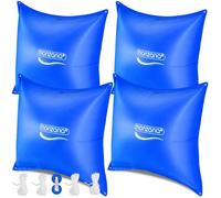 4x Coussin de piscine hivernage XL corde PVC -20°C double couture 4 œillets coussin gonflable oreiller piscine coussin flottant