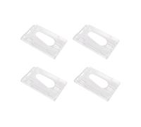4X Couverture de Carte en Plastique Dur Vertical Etui de La Carte D'Identite ID Transparent 10 x 6cm