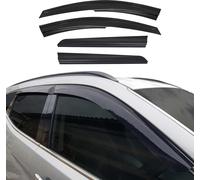 4x déflecteurs d'air et de pluie pour Dacia Duster 2010-2017 Acrylique Foncé