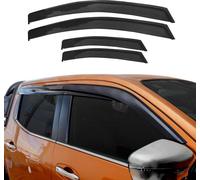 4x déflecteurs d'air et de pluie pour Isuzu D-Max 2019-2025 Acrylique Foncé
