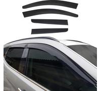 4x déflecteurs d'air et de pluie pour Nissan Qashqai J10 2006-2014 Acrylique Foncé