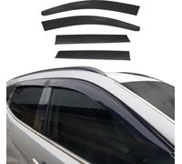 4x déflecteurs d'air et de pluie pour Nissan Qashqai J11 2014-2017 Acrylique Foncé