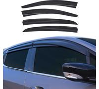 4x déflecteurs d'air et de pluie pour Renault Fluence 2009-2015 Acrylique Foncé