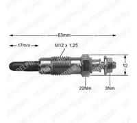 4x DELPHI HDS362 Bougie de préchauffage pour FORD Escort Mk6 Cabriolet (ALL)