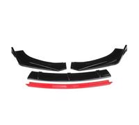 4X Diffuseur Kit Carrosserie Becquet Lèvre Pare-Chocs Avant Voiture pour BMW F10 F11 520i 528i 535i 550i Diffuseur Lèvre De Séparateur Garde Spoiler Spoiler Pare-Choc Avant(Matte Black)