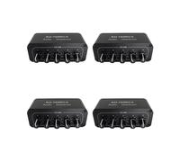 4X Distributeur Audio 5CH Mélangeur Audio Stéréo 1 Entrée 5 Sorties Répartiteur RCA pour Amplificateur de Puissance Audio Actif