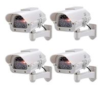 4x Dummy Premium Solaire Vérification Caméra Attrappe Extérieur LED Profi