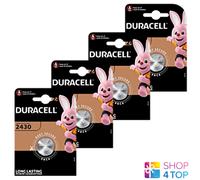 4X Duracell CR2430 3V Lithium Pile Monnaie Batteries DL2430 ECR2430