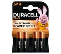 4x Duracell Piles AA Plus Power Boost Alcalines 1,5V Longue Durée
