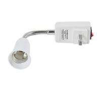 4X E27 Socket Adapter with /Off to US Plug,Flexible Extension Lamp Bulb Holder Converter
