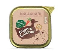 4X Edgard & Cooper Chiot Nourriture Humide sans Grain avec 150G De Poulet Et De Canard