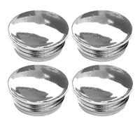 4X Embout Bouchon de Tube Rond rentrant Finition chromé Capuchon Protection Meuble extrémité Tuyau, 28mm