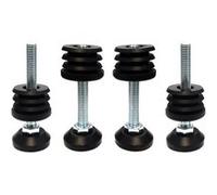 4x embout rentrant rond Ø 28 mm avec vis de réglage pied meuble chaise étagère table