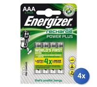4X Energizer Accu Recharge Power Plus 700 AAA BP4 Batterie Rechargeable Mini AAA