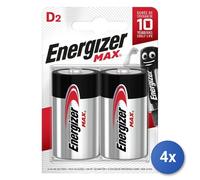 4X Energizer MAX - D Pile Alcaline Jetable 2 Pcs