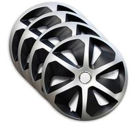 Lot de 4x Enjoliveurs Roco Ring Mix 15 Jestic Argentés Voiture Pour Mazda 15''