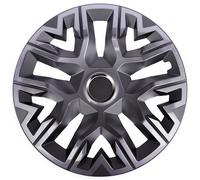 NRM Perfecto Graphite - Lot de 4 enjoliveurs 16 pouces pour jantes en acier