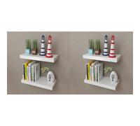 4x Étagère Murale Blanc 40 cm Meuble de Rangement Étagère de Stockage vidaXL