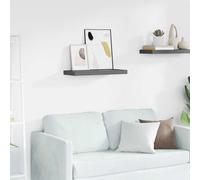 vidaXL Étagère murale flottante Gris brillant 60x23,5x3,8 cm MDF