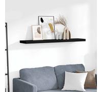 4x Etagères Murales Flottantes Noir MDF Suspendu Bibliothèque Salon vidaXL