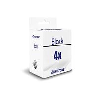 4X Eurotone Cartouches pour Brother DCP 145 163 165 167 195 197 365 373 375 377 remplace LC-980BK BK