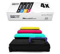 4X Eurotone Toner Compatible pour Kyocera FS-C 5100 DN remplace TK-540 Tout Les Couleurs Cartouches Printer Cartouches
