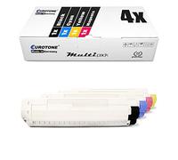 4X Eurotone Toner pour OKI MC 853 873 Wie Ensemble Noir Ensemble Bleu Rouge Jaune Cartouches Cartouches