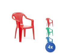 4X Fauteuil En Polypropylène Pour Bébé Camélia Couleurs Assorties