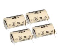 4X FDK Lithium 3V Batterie CR 14250SE-FT1 1/2AA - Cellule 2/1 Pin ++/-