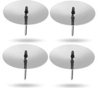 4X Fiches pour bougies d'environ 5 cm pour bougies comme porte-bougies Fiches pour couronne de l'Avent pour Noël Porte-couronne de l'Avent avec épine - (Argent)