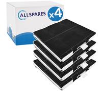4x Filtre à charbon actif compatible avec Constructa 11026769