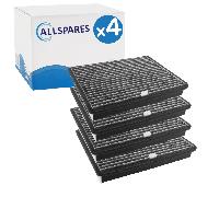 4x Filtre à charbon actif compatible avec Miele Active AirClean DKF 36-P