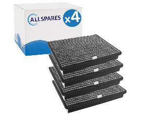 4x Filtre à charbon actif compatible avec Miele Active AirClean DKF 36-P