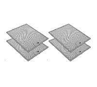 4x Filtre à graisse en métal 300x253mm d'origine SMEG 073410667